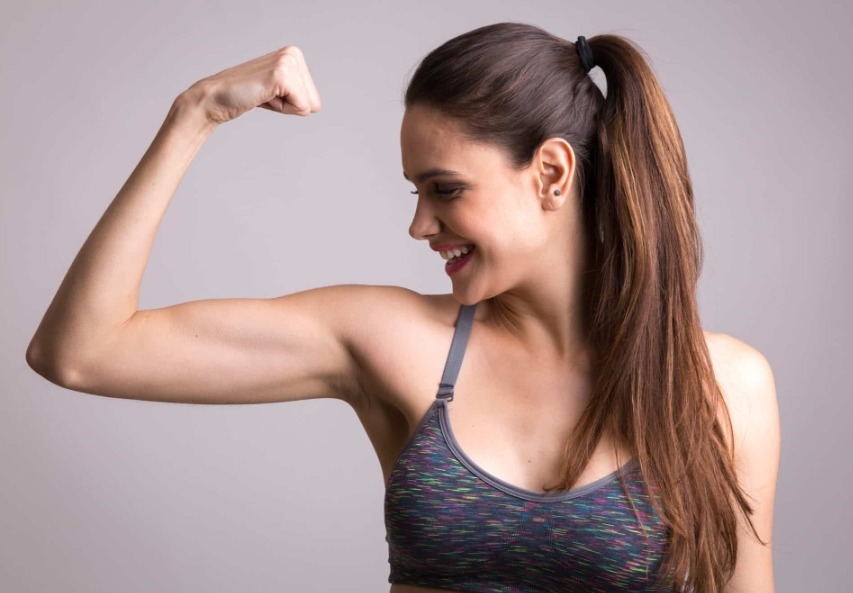 Average bicep size in Women